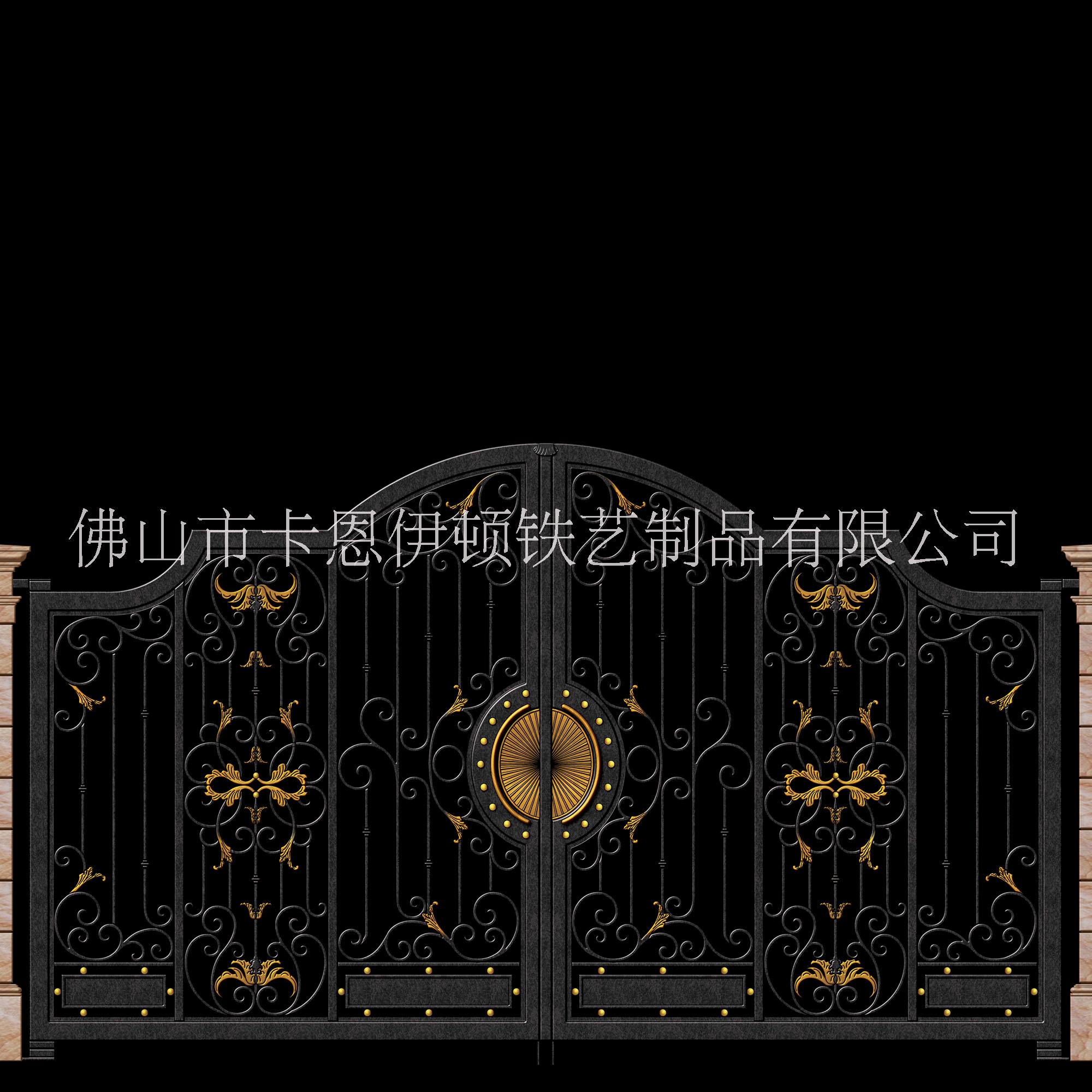 專業(yè)定制歐式風(fēng)格鐵藝別墅庭院大門圖片