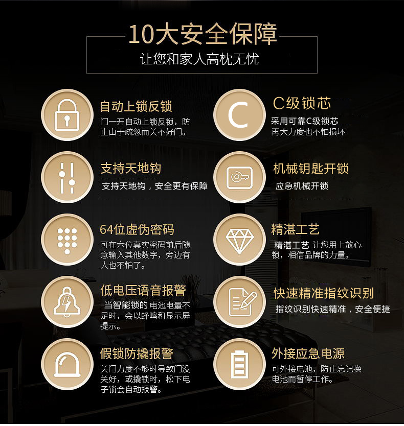 智能指紋門鎖圖片/智能指紋門鎖樣板圖 (3)