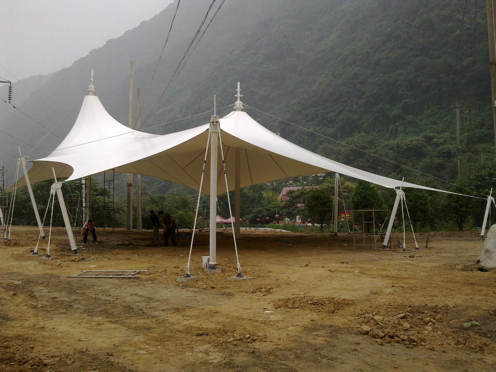 膜結(jié)構(gòu)車棚圖片/膜結(jié)構(gòu)車棚樣板圖 (3)