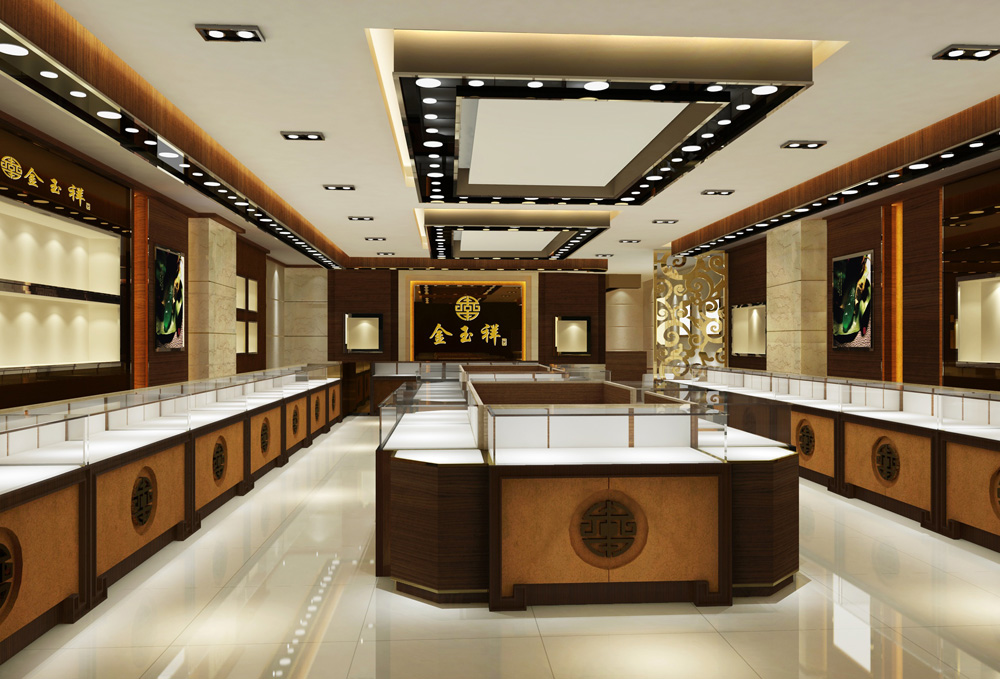 珠寶展示柜圖片/珠寶展示柜樣板圖 (1)