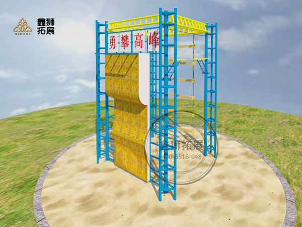 高空四面體_高空組合架_鑫獅拓展圖片