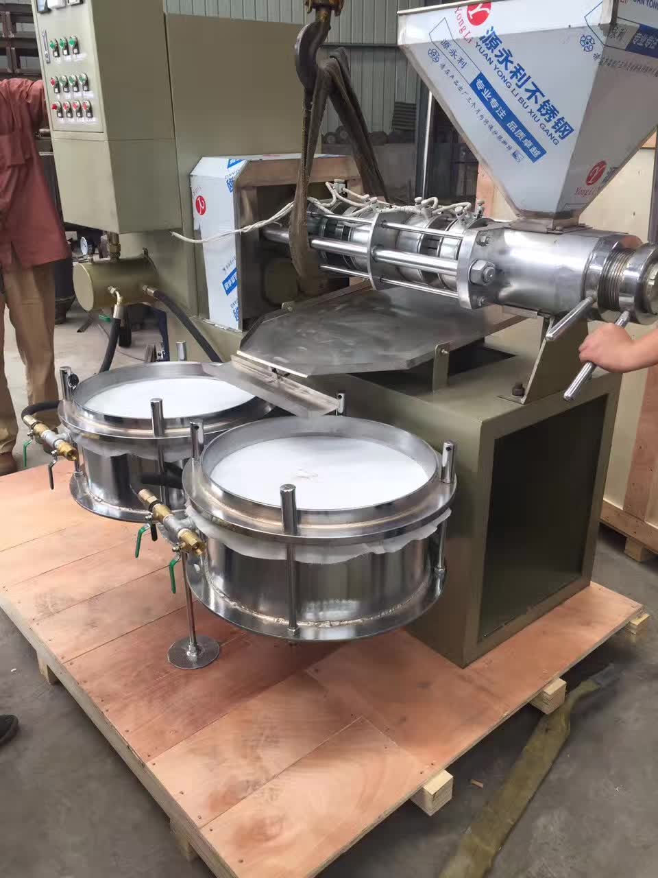 125型螺旋式榨油機(jī)設(shè)備  全自動(dòng)車(chē)載冷熱兩用芝麻菜籽多功能榨油機(jī)