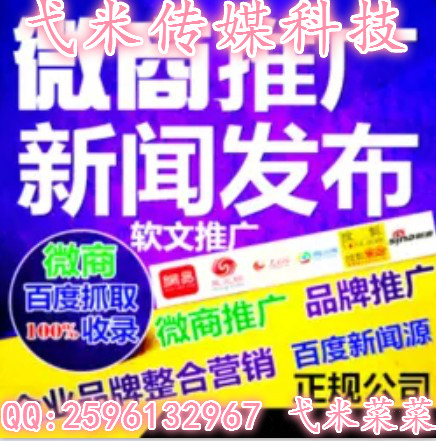 软文推广/新闻发布/网络新闻发稿