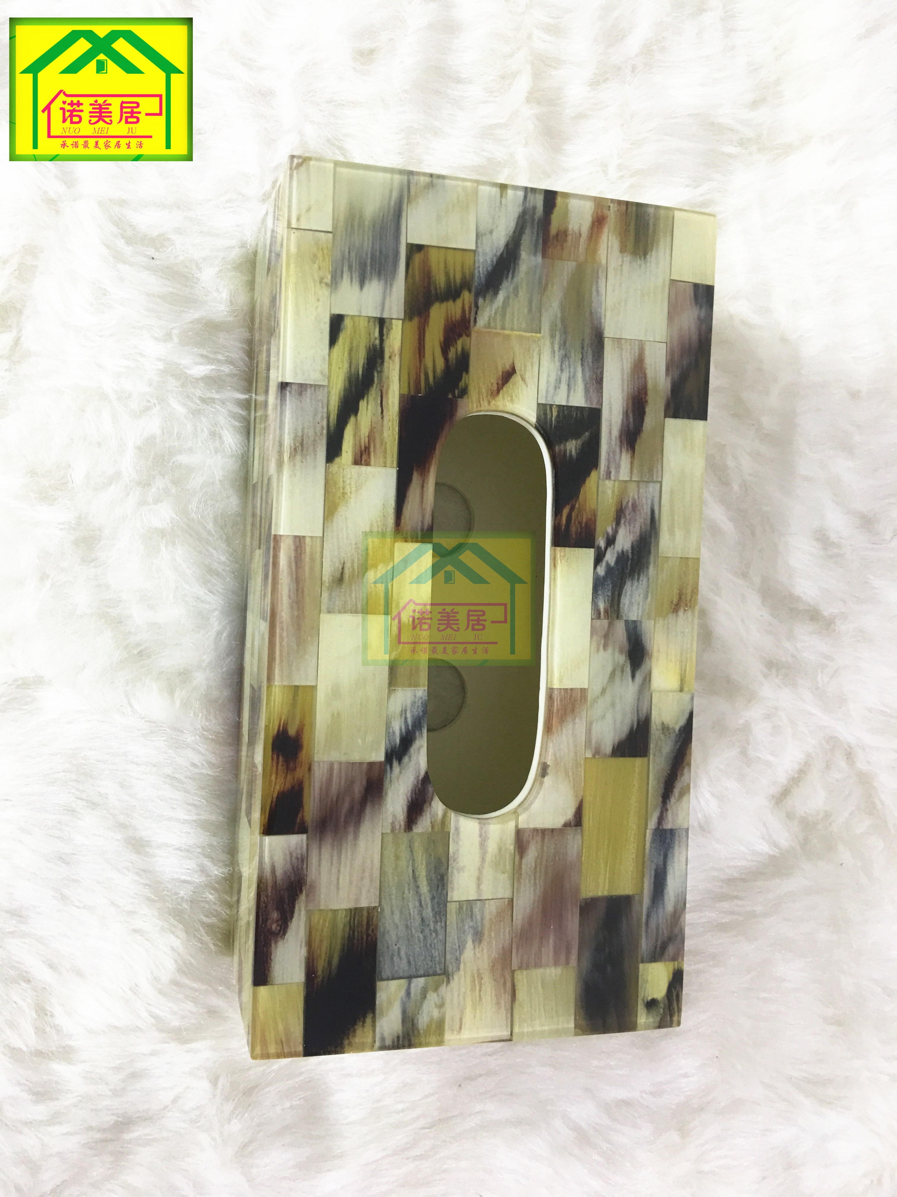 酒店用品套件 長(zhǎng)方形仿牛角紙巾盒圖片/酒店用品套件 長(zhǎng)方形仿牛角紙巾盒樣板圖 (2)