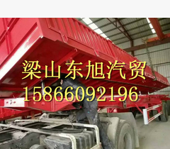 出售二手側(cè)翻自卸半掛車，定做側(cè)翻自卸車廠家，倉欄半掛車