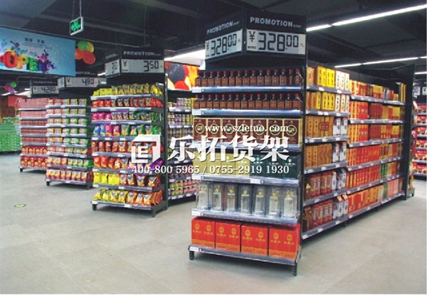 生活超市單雙面鋼制貨架圖片/生活超市單雙面鋼制貨架樣板圖 (4)