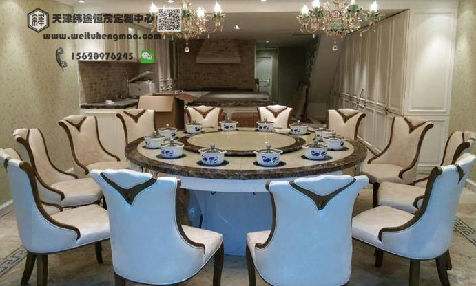 大理石餐桌椅圖片/大理石餐桌椅樣板圖 (2)