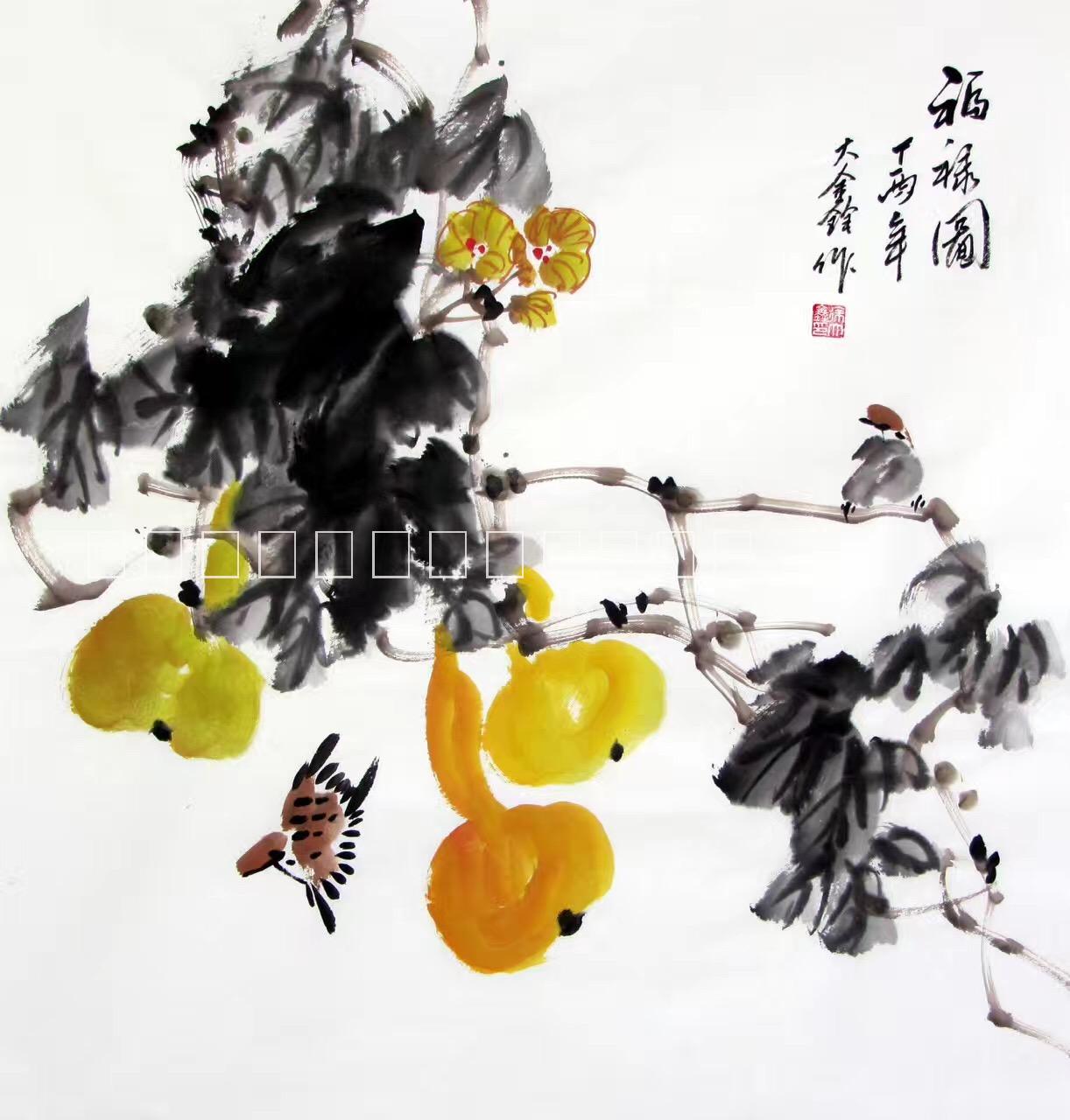 現(xiàn)代簡約中式純手繪水墨花鳥裝飾畫圖片/現(xiàn)代簡約中式純手繪水墨花鳥裝飾畫樣板圖 (4)