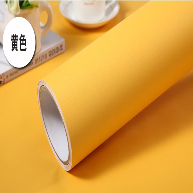 素色加厚家具貼紙防水波音軟片櫥柜衣柜翻新貼桌子門(mén)貼紙
