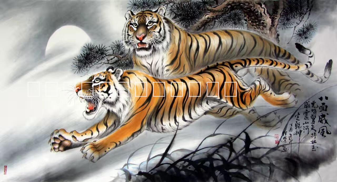 純手繪動(dòng)物國(guó)畫畫框裝裱客廳裝飾畫圖片/純手繪動(dòng)物國(guó)畫畫框裝裱客廳裝飾畫樣板圖 (2)