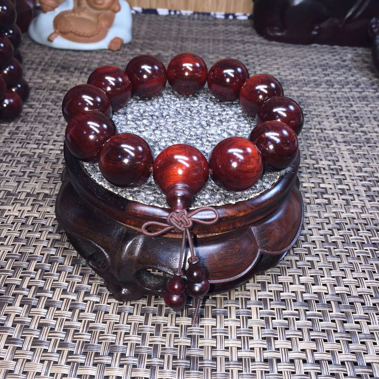 九華山小葉紫檀佛珠男款手串