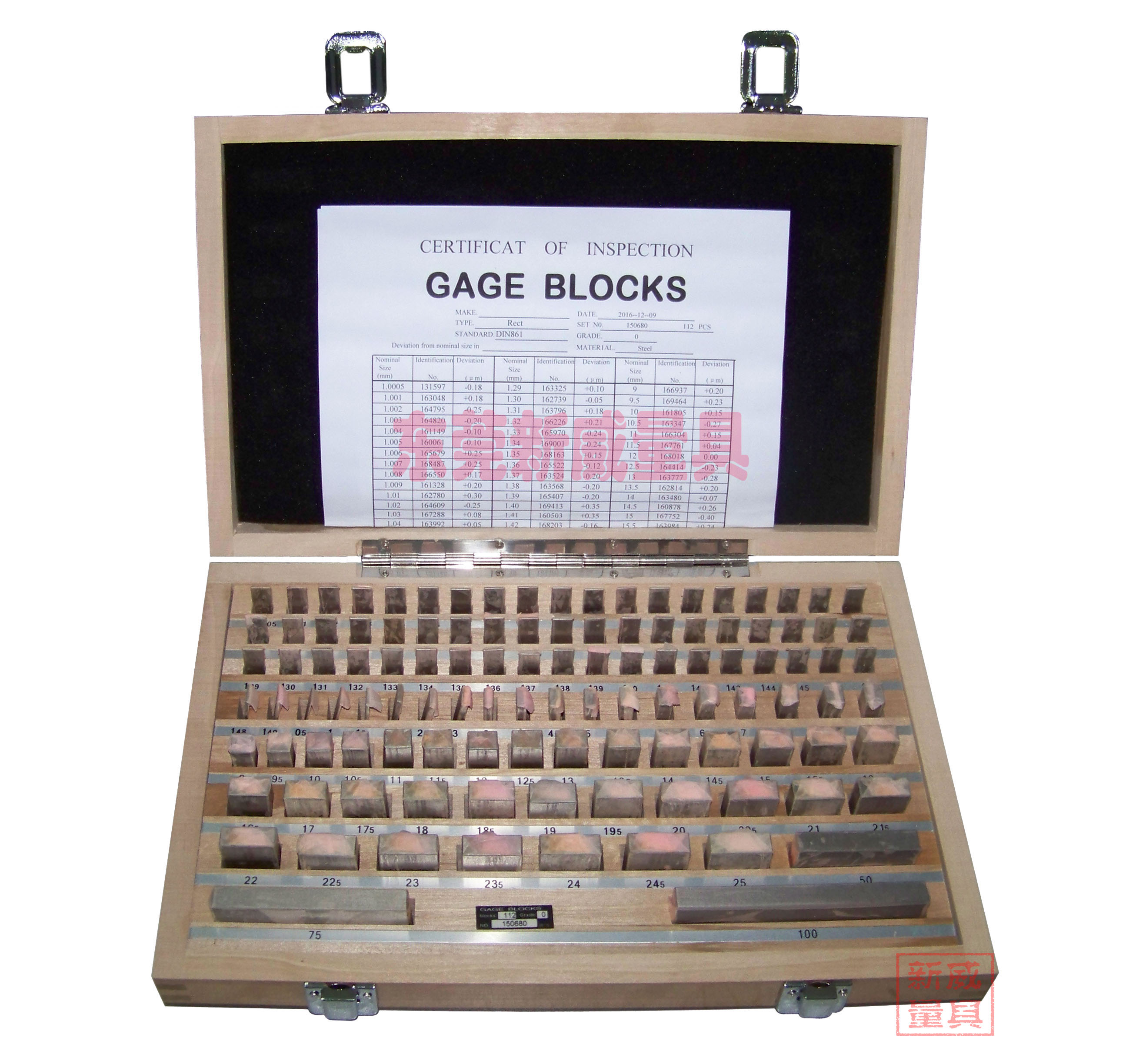 112件精密量塊，塊規(guī)