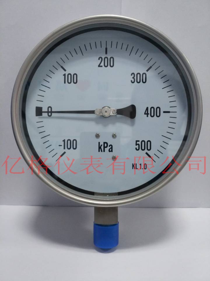全不銹鋼160mm徑向真空壓力表圖片