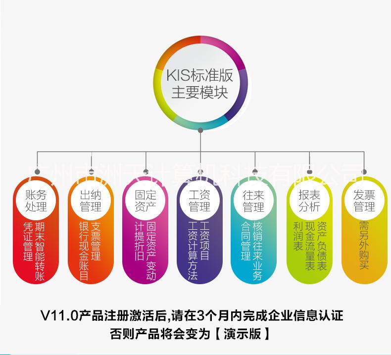 广州市正版金蝶财务软件标准版厂家正版金蝶财务软件标准版V11.0 买软件送教材包服务