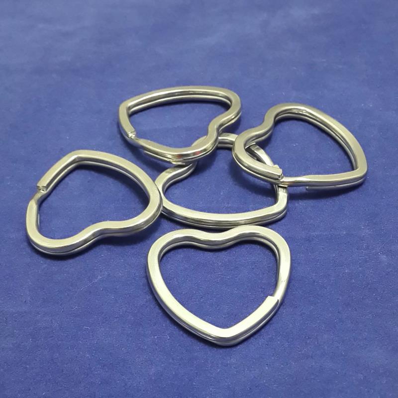 不銹鋼心形鑰匙圈
