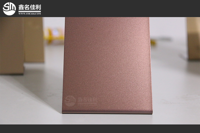 佛山名佳利彩色不銹鋼噴砂板加工廠圖片