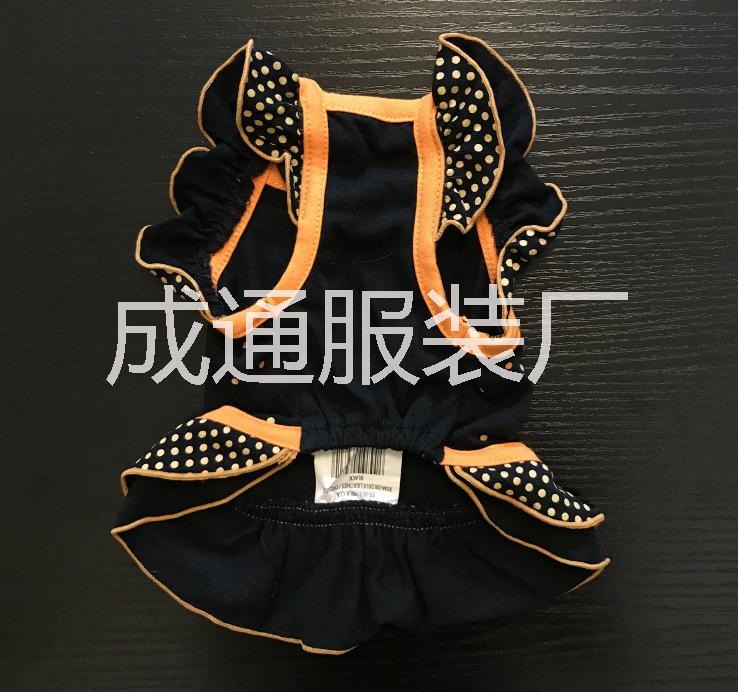 万圣节骷髅荷叶边狗衣服图片