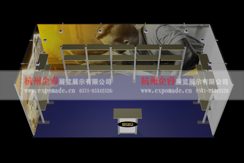 18平方展臺設計圖片