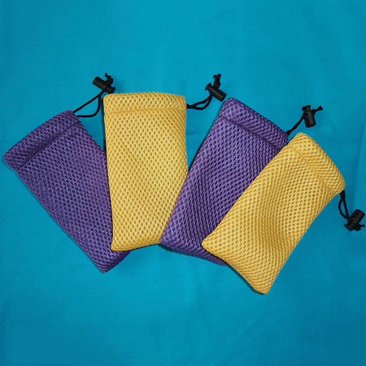 廠家定制新款網(wǎng)布束口袋 純色收口抽繩網(wǎng)眼袋防塵收納網(wǎng)布袋批發(fā)