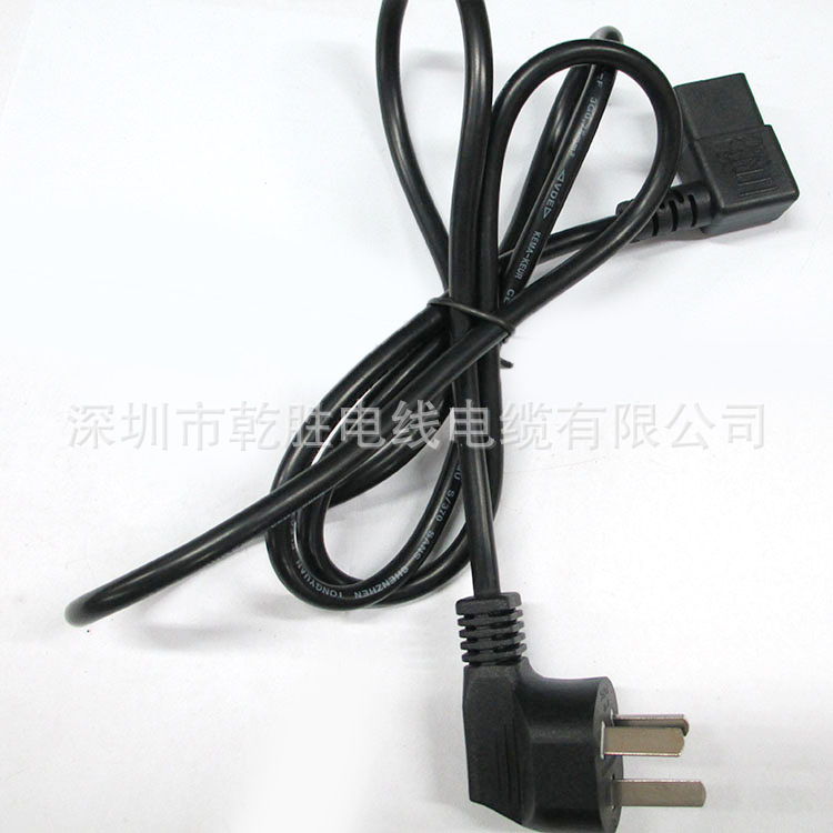 國(guó)標(biāo)三插90度品字尾電源線圖片/國(guó)標(biāo)三插90度品字尾電源線樣板圖 (2)