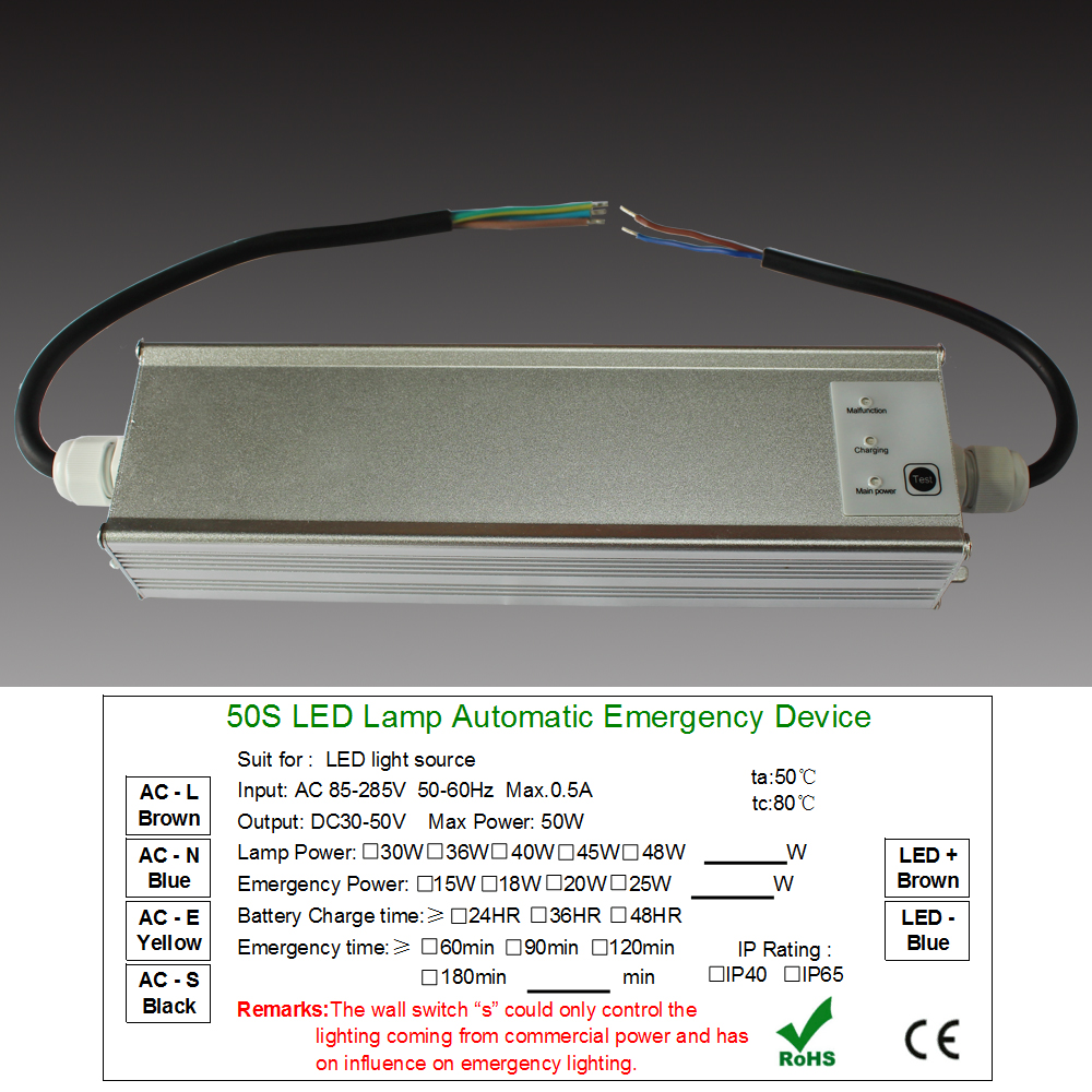 LED应急电源 LED应急电源一体铝盒小体积图片