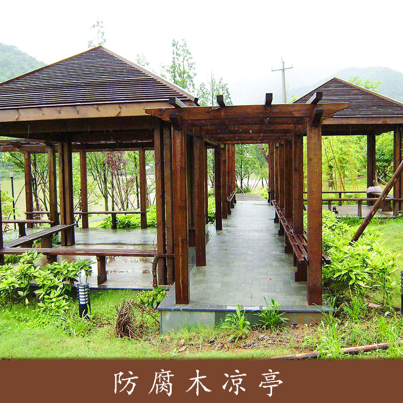 防腐木涼亭圖片/防腐木涼亭樣板圖 (3)