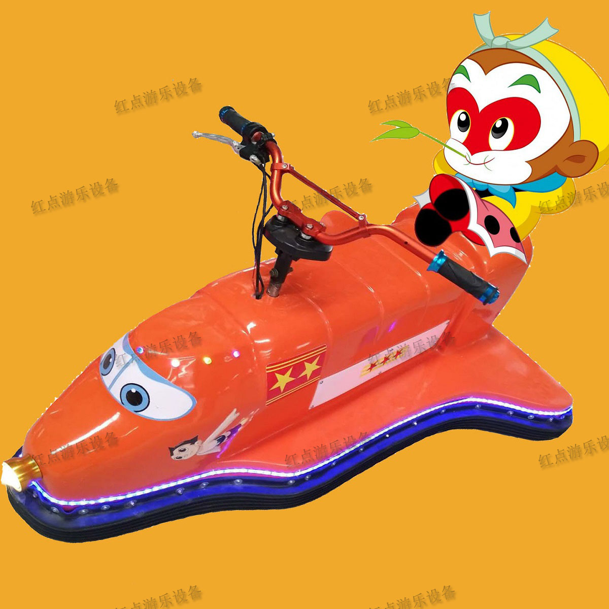 廣場新款雙人玻璃鋼飛機碰碰車圖片/廣場新款雙人玻璃鋼飛機碰碰車樣板圖 (4)