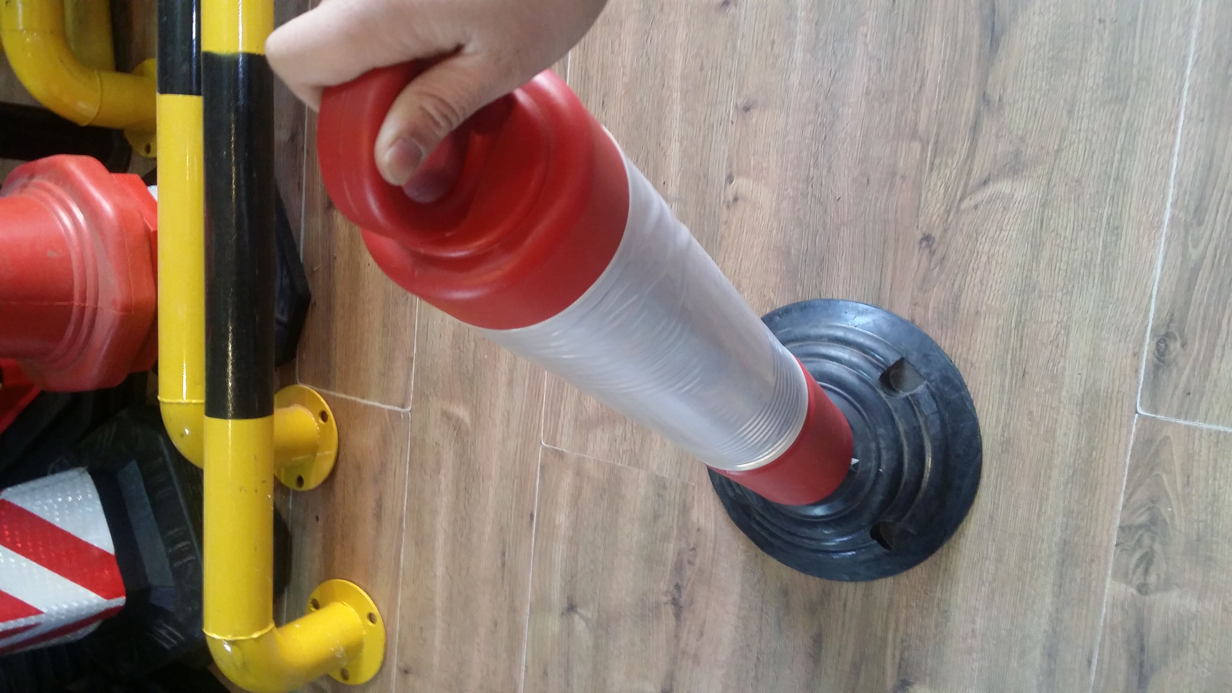 警示樁防護樁警示柱隔離柱塑料防護 警示樁防護樁警示柱隔離柱80cm