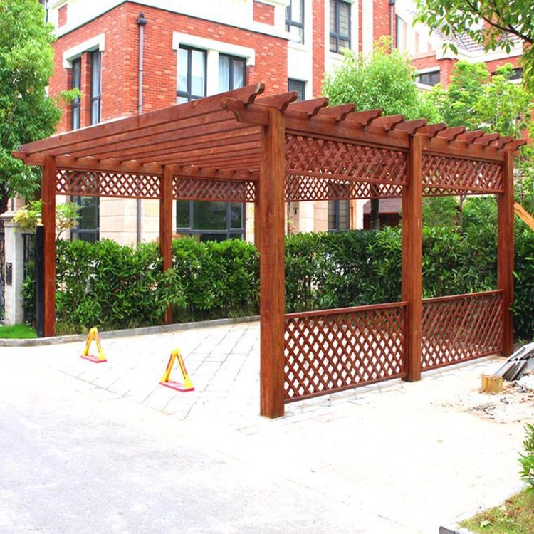 防腐木花架廠家圖片/防腐木花架廠家樣板圖 (1)