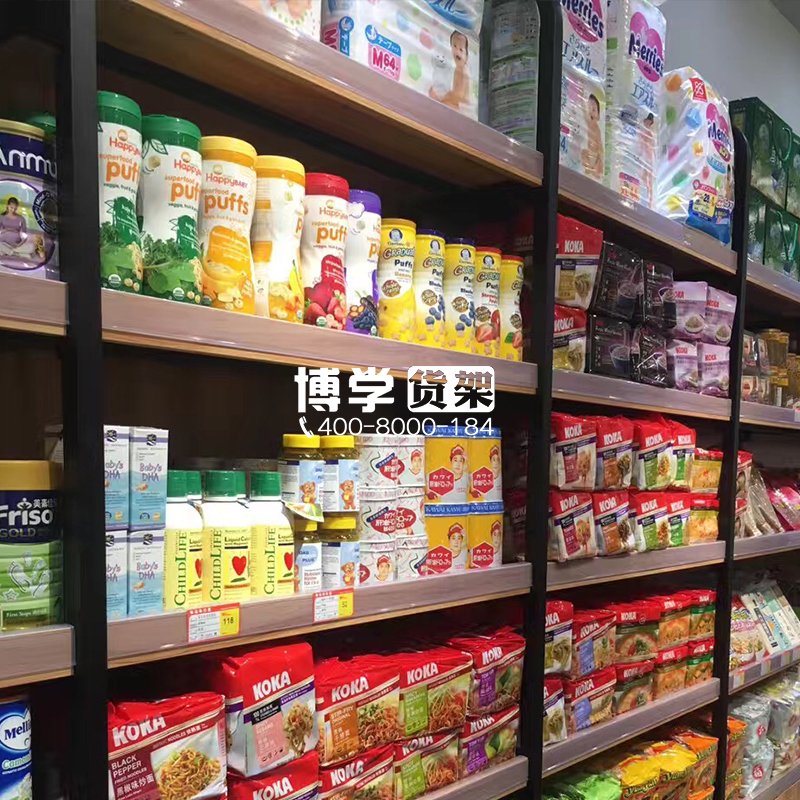 超市雙面中島酒柜 商超木質(zhì)鋼木紅圖片/超市雙面中島酒柜 商超木質(zhì)鋼木紅樣板圖 (2)