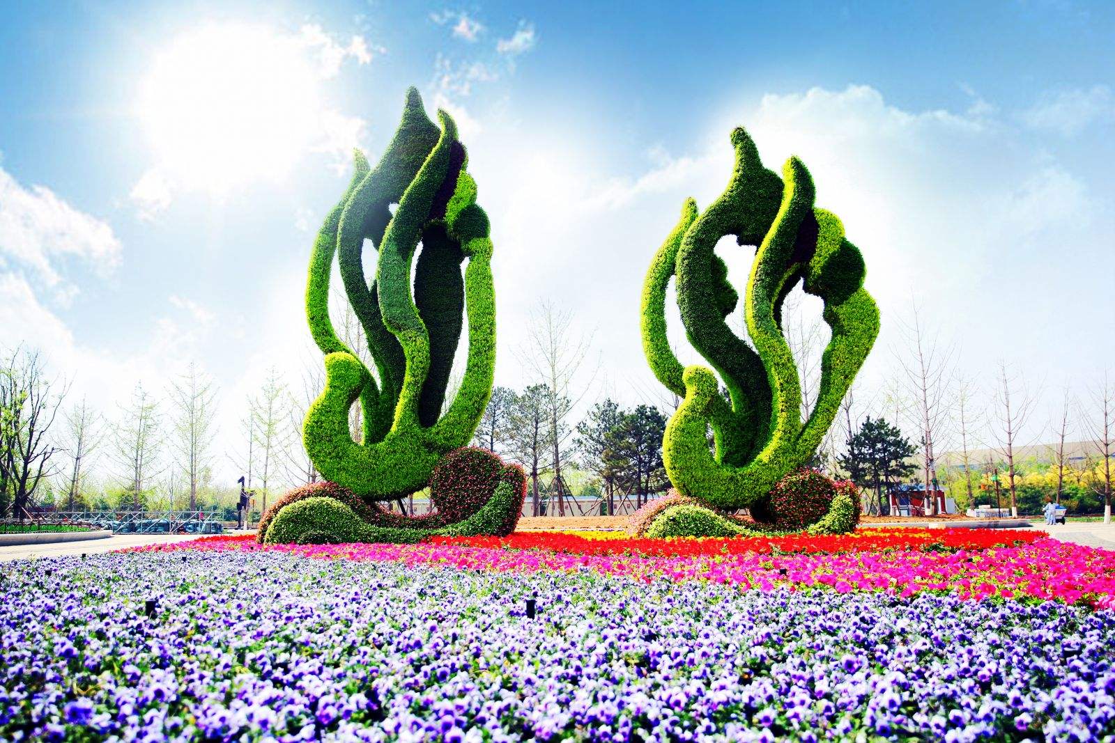 立體花壇制作 城市綠雕圖片