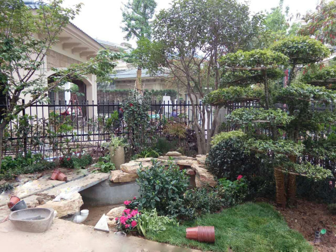 錦鯉魚池建造圖片/錦鯉魚池建造樣板圖 (4)