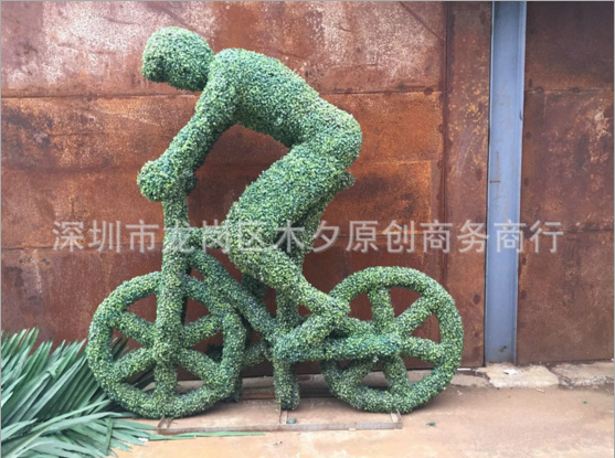 【廠家供應】 仿真動植物設計 玻璃鋼雕塑 仿真綠雕