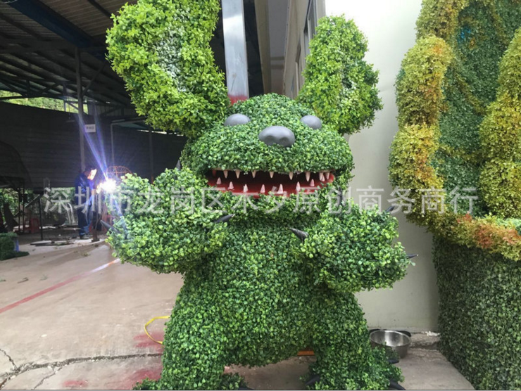 仿真小熊動(dòng)物綠雕圖片/仿真小熊動(dòng)物綠雕樣板圖 (2)