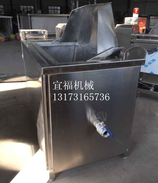 肉丸油水混合電加熱油炸機圖片