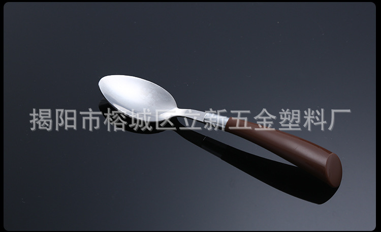 牛角塑料手柄刀叉勺套裝圖片/牛角塑料手柄刀叉勺套裝樣板圖 (2)