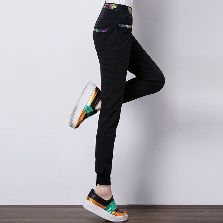 運(yùn)動(dòng)褲女秋季小腳哈倫褲九分休閑褲圖片/運(yùn)動(dòng)褲女秋季小腳哈倫褲九分休閑褲樣板圖 (4)