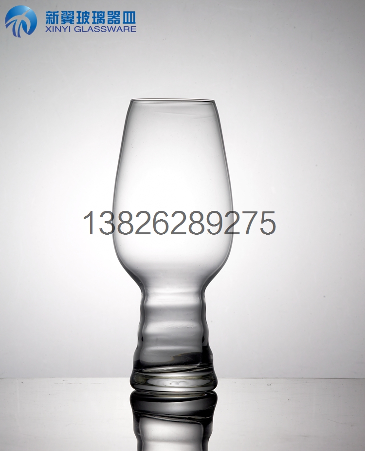 酒吧用人工吹制水晶玻璃啤酒杯生產(chǎn)工廠可定制ＬＯＧＯ