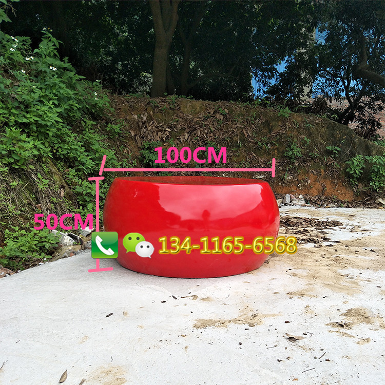 玻璃鋼圓形座椅雕塑圖片/玻璃鋼圓形座椅雕塑樣板圖 (2)