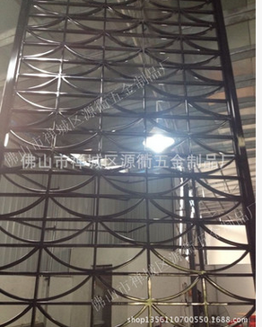 古典黑鈦不銹鋼屏風(fēng)圖片/古典黑鈦不銹鋼屏風(fēng)樣板圖 (4)