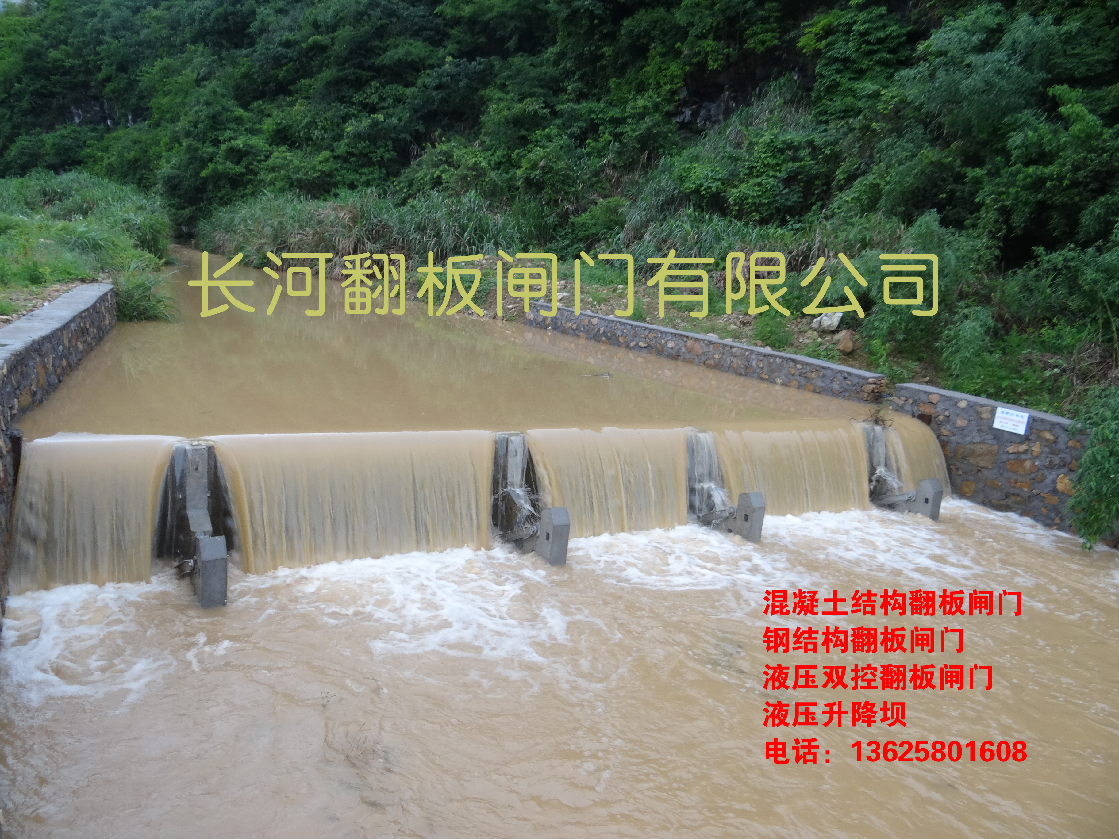 翻板閘門(mén)圖片/翻板閘門(mén)樣板圖 (1)