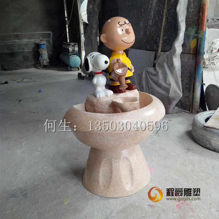 卡通公仔流水盆雕塑廠(chǎng)家圖片/卡通公仔流水盆雕塑廠(chǎng)家樣板圖 (4)
