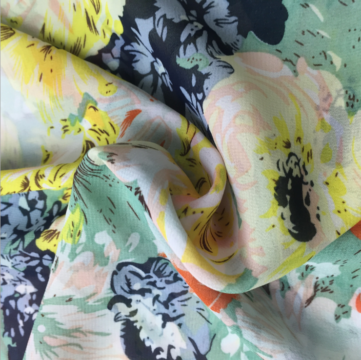 時尚印花雪紡女裝面料圖片/時尚印花雪紡女裝面料樣板圖 (3)