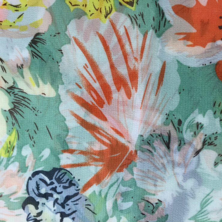 時尚印花雪紡女裝面料圖片/時尚印花雪紡女裝面料樣板圖 (2)