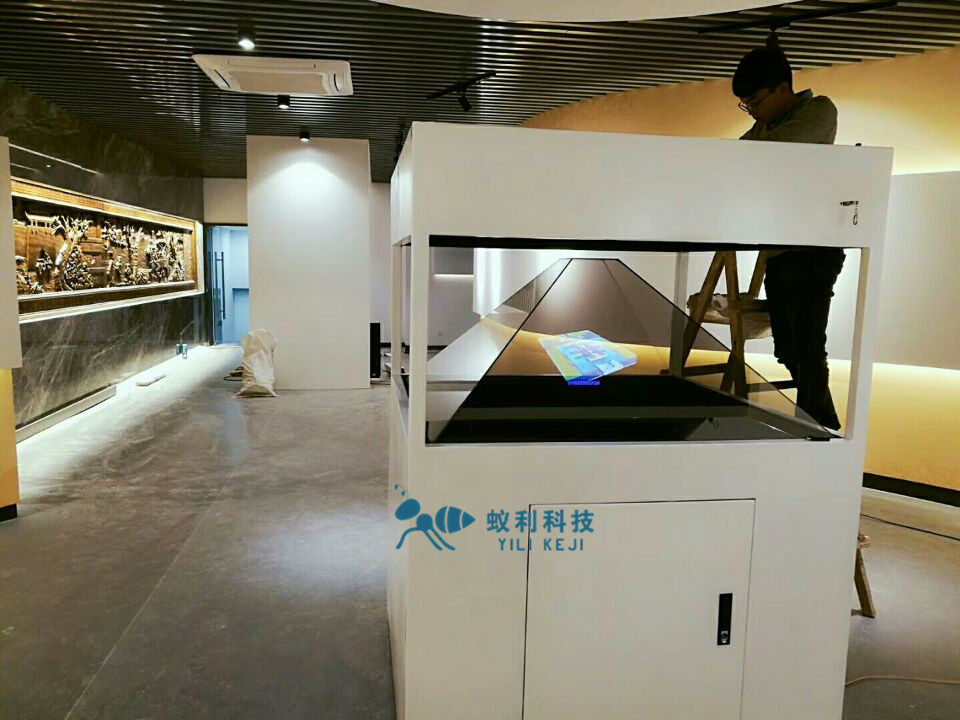 蚁利3d全息投影柜,全息展示柜,全息投影显示柜,360幻影成， 3d全息投影设备 全息投影柜图片