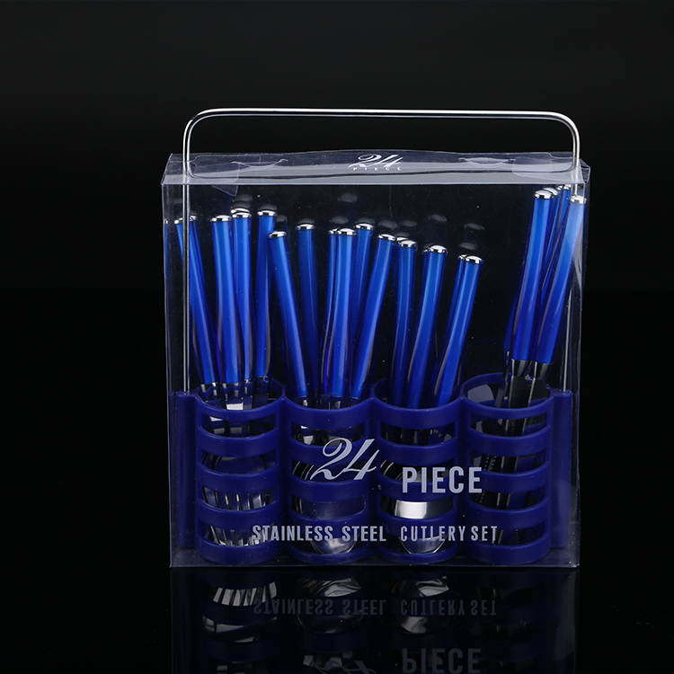 透明葫蘆柄刀叉勺子套裝圖片/透明葫蘆柄刀叉勺子套裝樣板圖 (2)