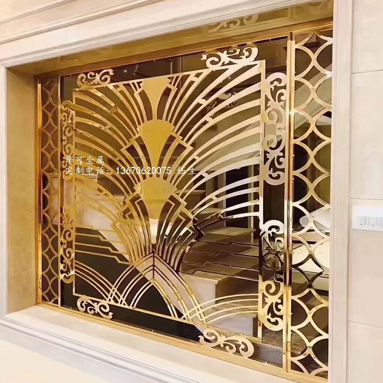 玫瑰金不銹鋼屏風(fēng)圖片/玫瑰金不銹鋼屏風(fēng)樣板圖 (1)