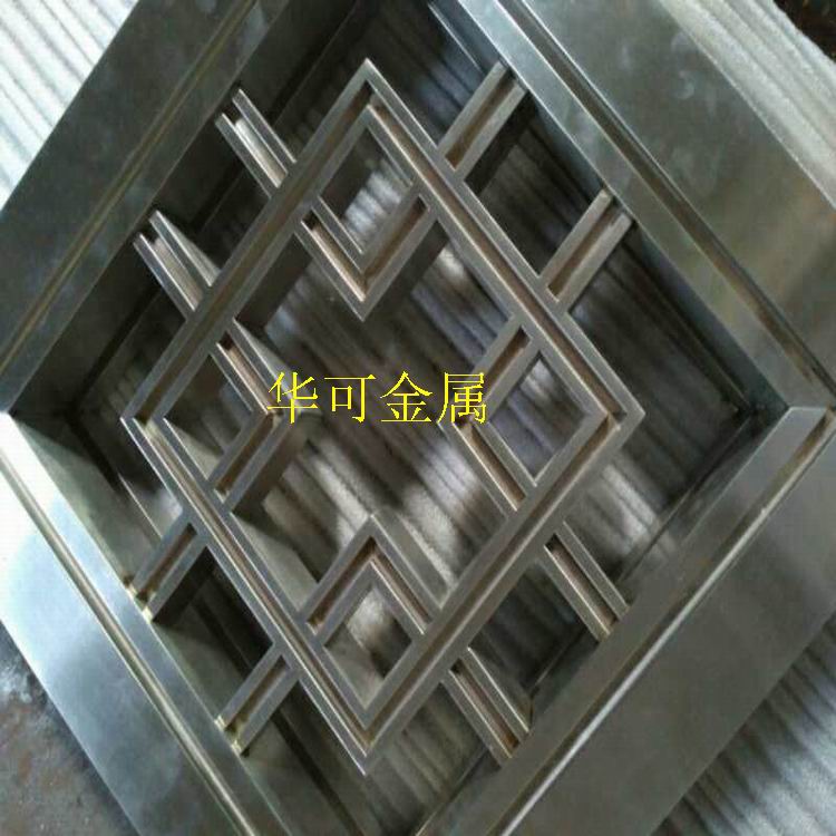 黑鈦金花格隔斷圖片/黑鈦金花格隔斷樣板圖 (2)