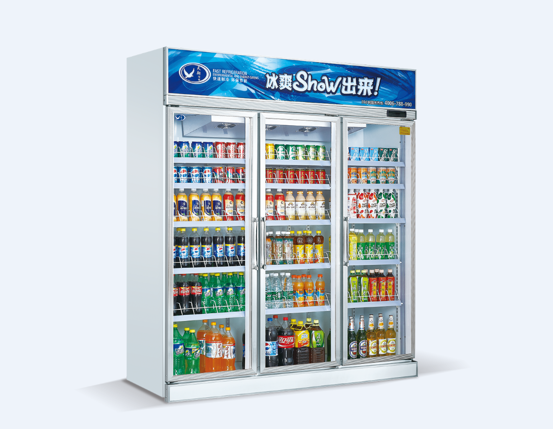 廣州便利店三門展示柜圖片/廣州便利店三門展示柜樣板圖 (4)