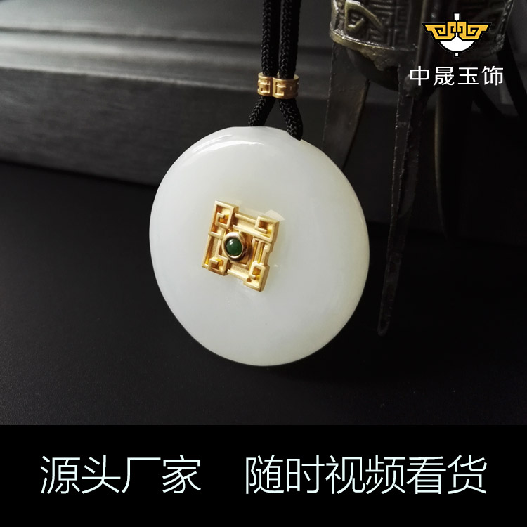 金鑲玉四大守護神吊墜圖片/金鑲玉四大守護神吊墜樣板圖 (4)